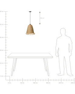 Loftlampe ARYS Vandhyacint Naturlig