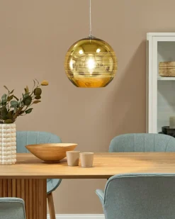 Loftlampe ASARO Glas Guld