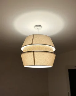Loftlampe ATOYAC Kunstlinned Beige