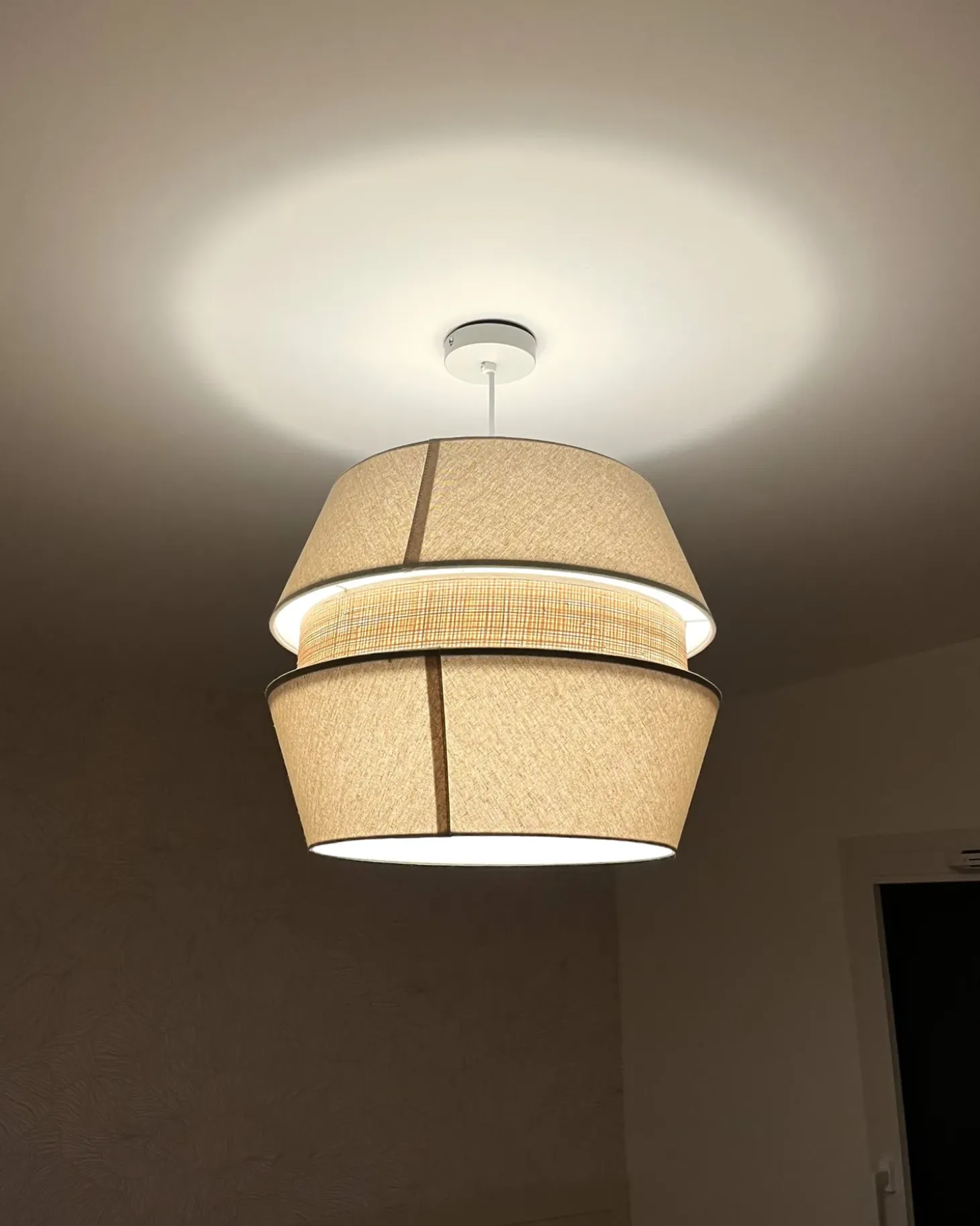 Loftlampe ATOYAC Kunstlinned Beige