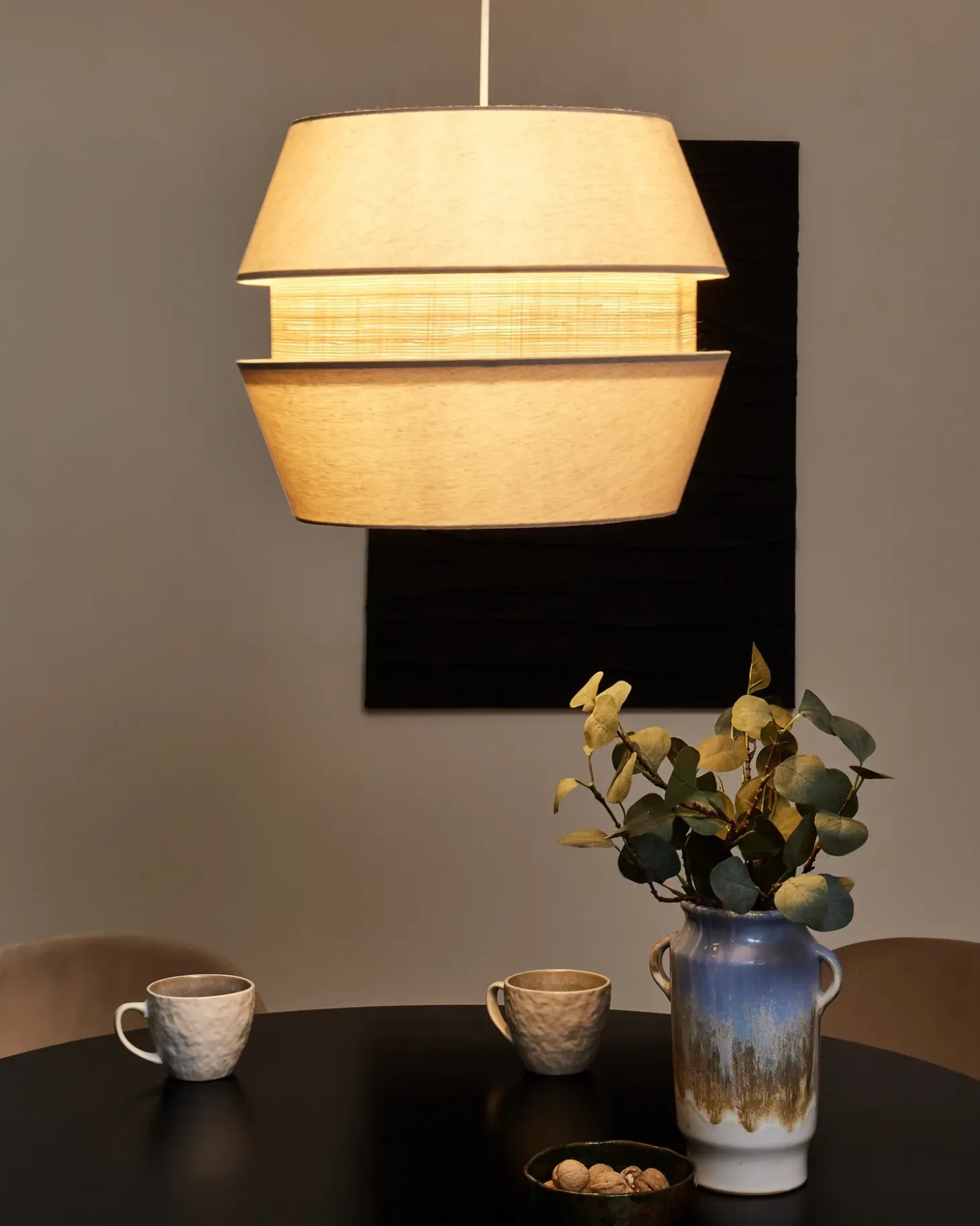 Loftlampe ATOYAC Kunstlinned Beige