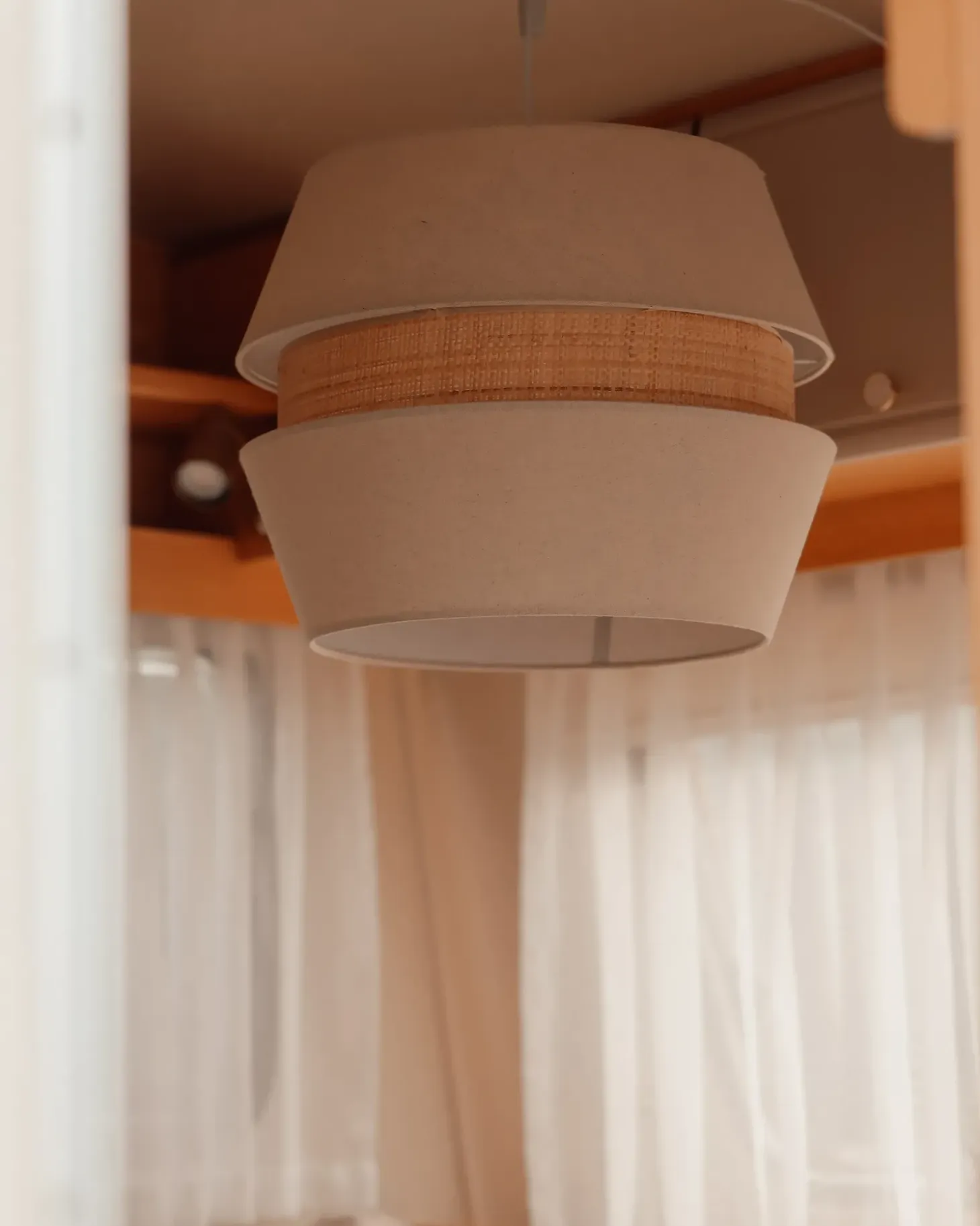 Loftlampe ATOYAC Kunstlinned Beige