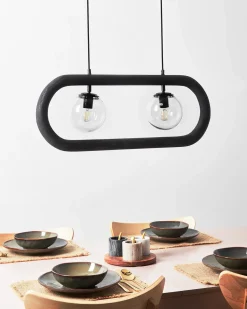 Loftlampe AYENSU Mangotræ Sort