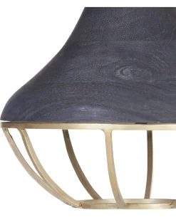 Loftlampe BAGMATI Mangotræ Sort