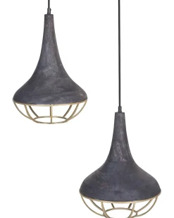 Loftlampe BAGMATI Mangotræ Sort
