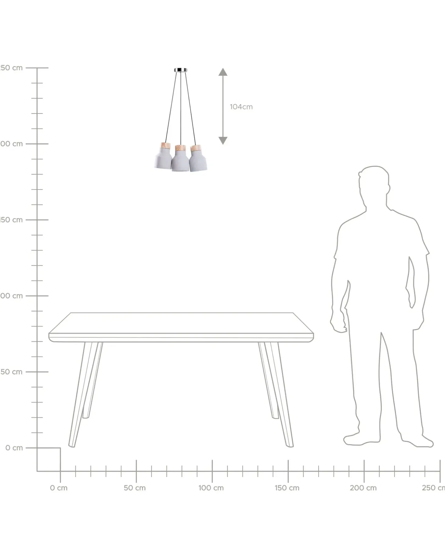 Loftlampe BAHT Beton Grå