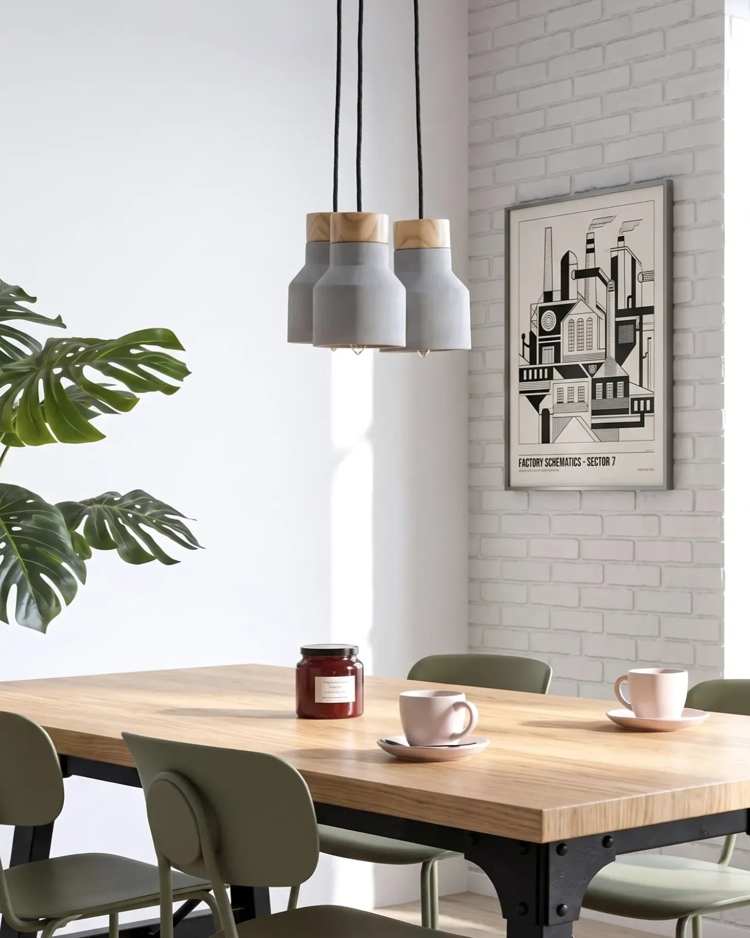 Loftlampe BAHT Beton Grå