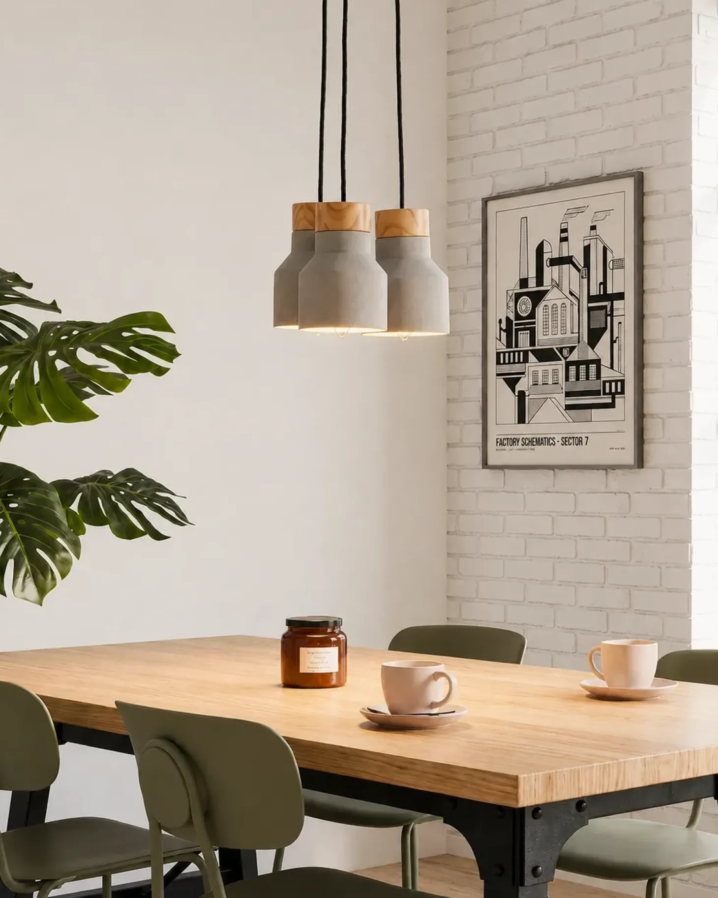 Loftlampe BAHT Beton Grå