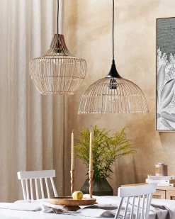 Loftlampe BARARIS Rattan Naturlig