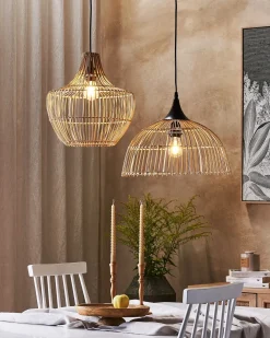 Loftlampe BARARIS Rattan Naturlig