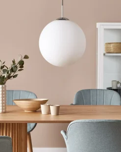 Loftlampe BARROW Glas Hvid