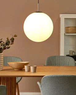 Loftlampe BARROW Glas Hvid
