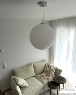 Loftlampe BARROW Glas Hvid