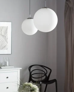 Loftlampe BARROW Glas Hvid
