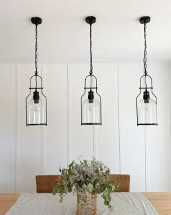 Loftlampe BASHILO Metal Sort