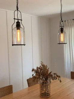 Loftlampe BASHILO Metal Sort