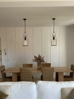 Loftlampe BASHILO Metal Sort