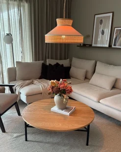 Loftlampe BATALI Rattan Beige