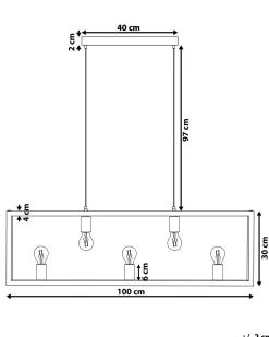 Loftlampe BAYAS Metal Messing