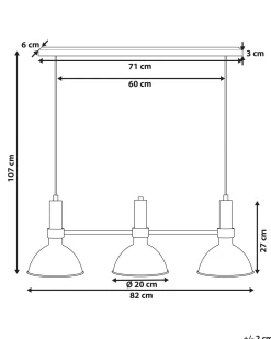 Loftlampe BELES Metal Sort
