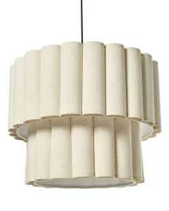 Loftlampe BELESSA Hør Lys Beige