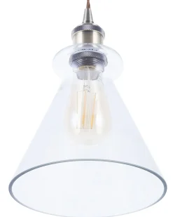 Loftlampe BERGANTES Glas Transparent