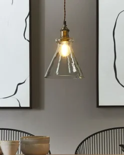 Loftlampe BERGANTES Glas Transparent