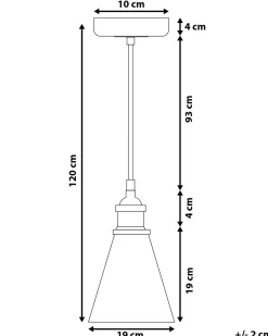 Loftlampe BERGANTES Glas Transparent