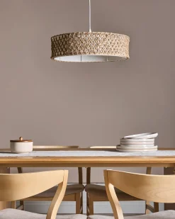 Loftlampe BLONDIN papirreb Naturlig
