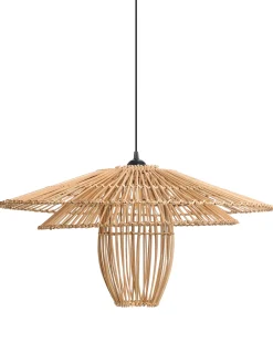 Loftlampe BOTIJAS Rattan Naturlig