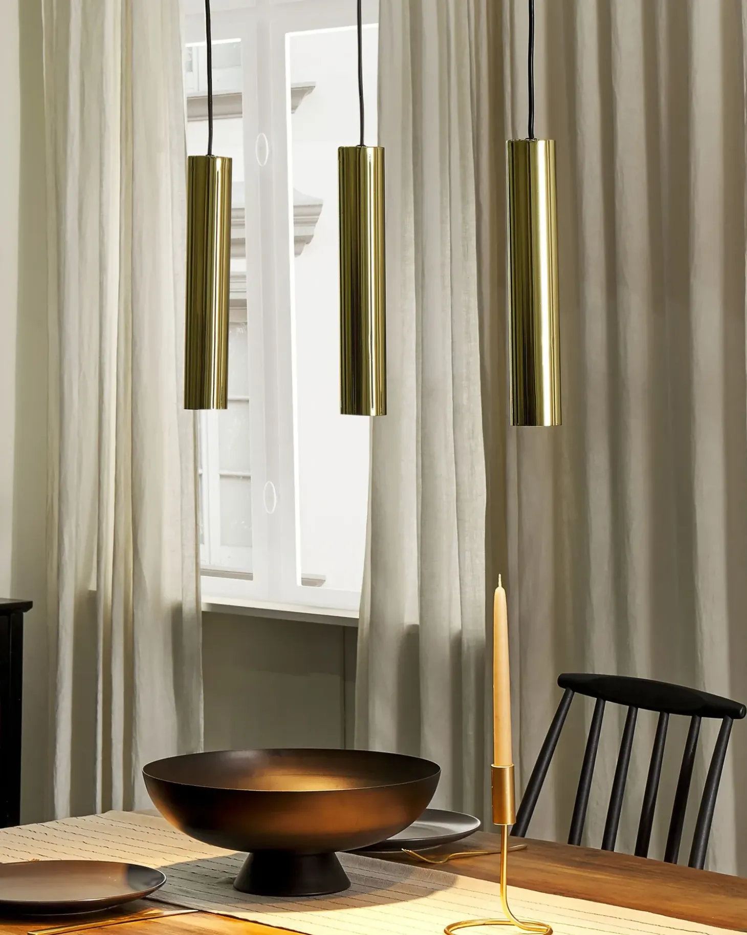 Loftlampe BROSNA Metal Messing