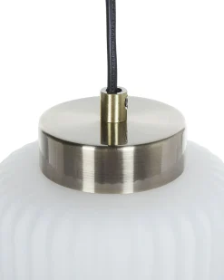 Loftlampe CAUDELO Metal Sort/hvid