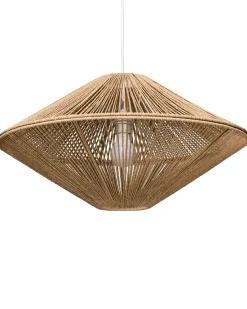 Loftlampe CAVES papirreb Naturlig