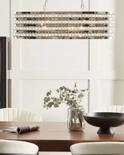 Loftlampe CAVONE Krystal Sølv