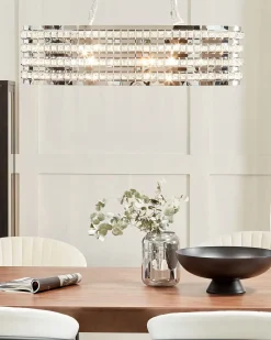 Loftlampe CAVONE Krystal Sølv