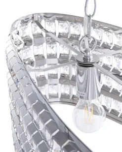 Loftlampe CAVONE Krystal Sølv