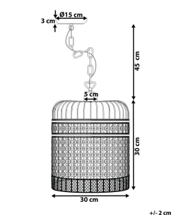 Loftlampe CELON Metal Sort