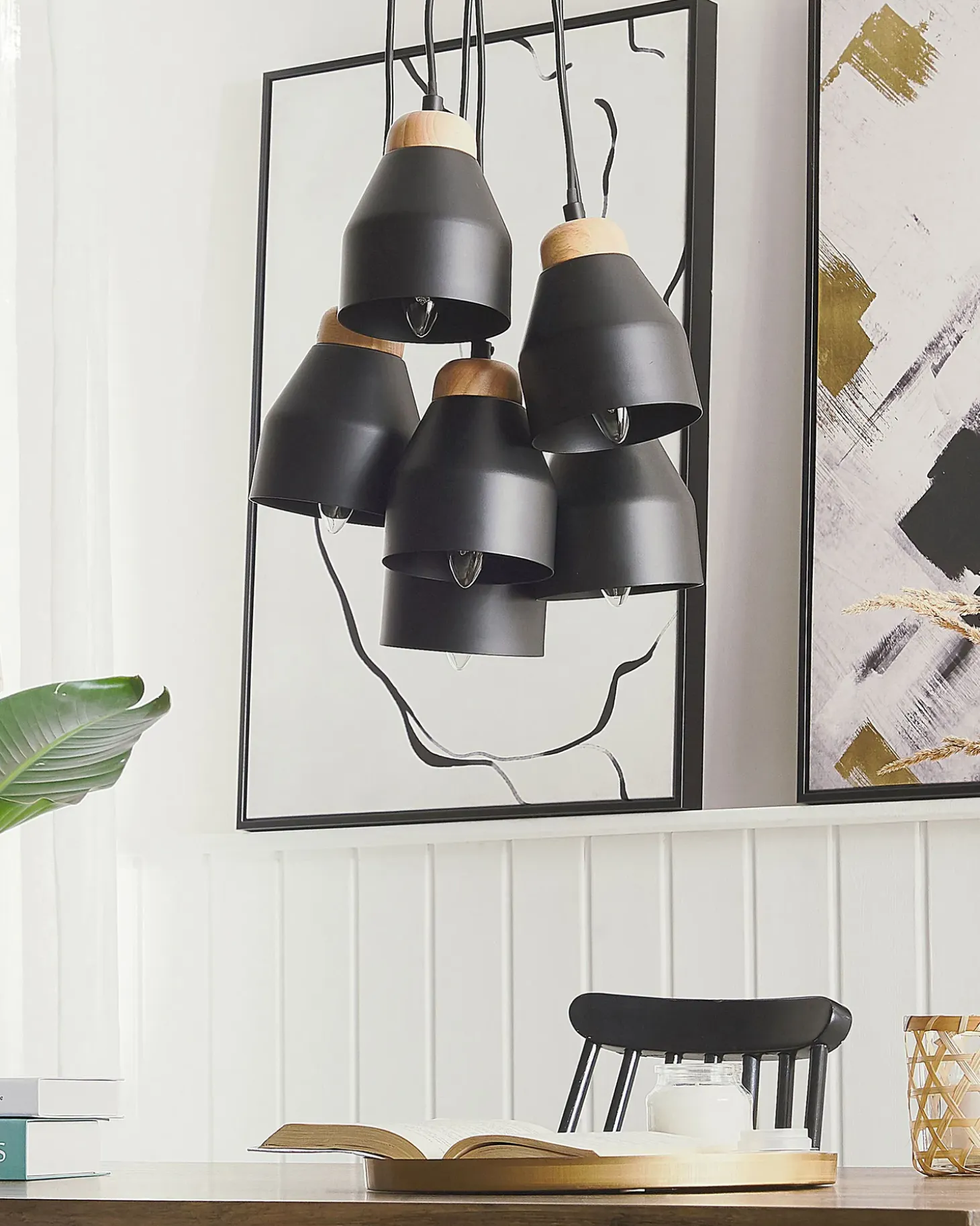 Loftlampe CESTOS Metal Sort