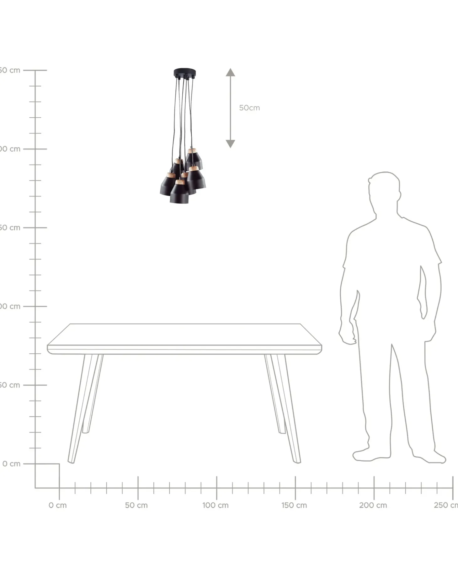 Loftlampe CESTOS Metal Sort