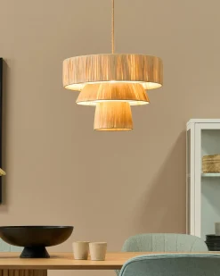 Loftlampe CHAMBO Papir Naturlig