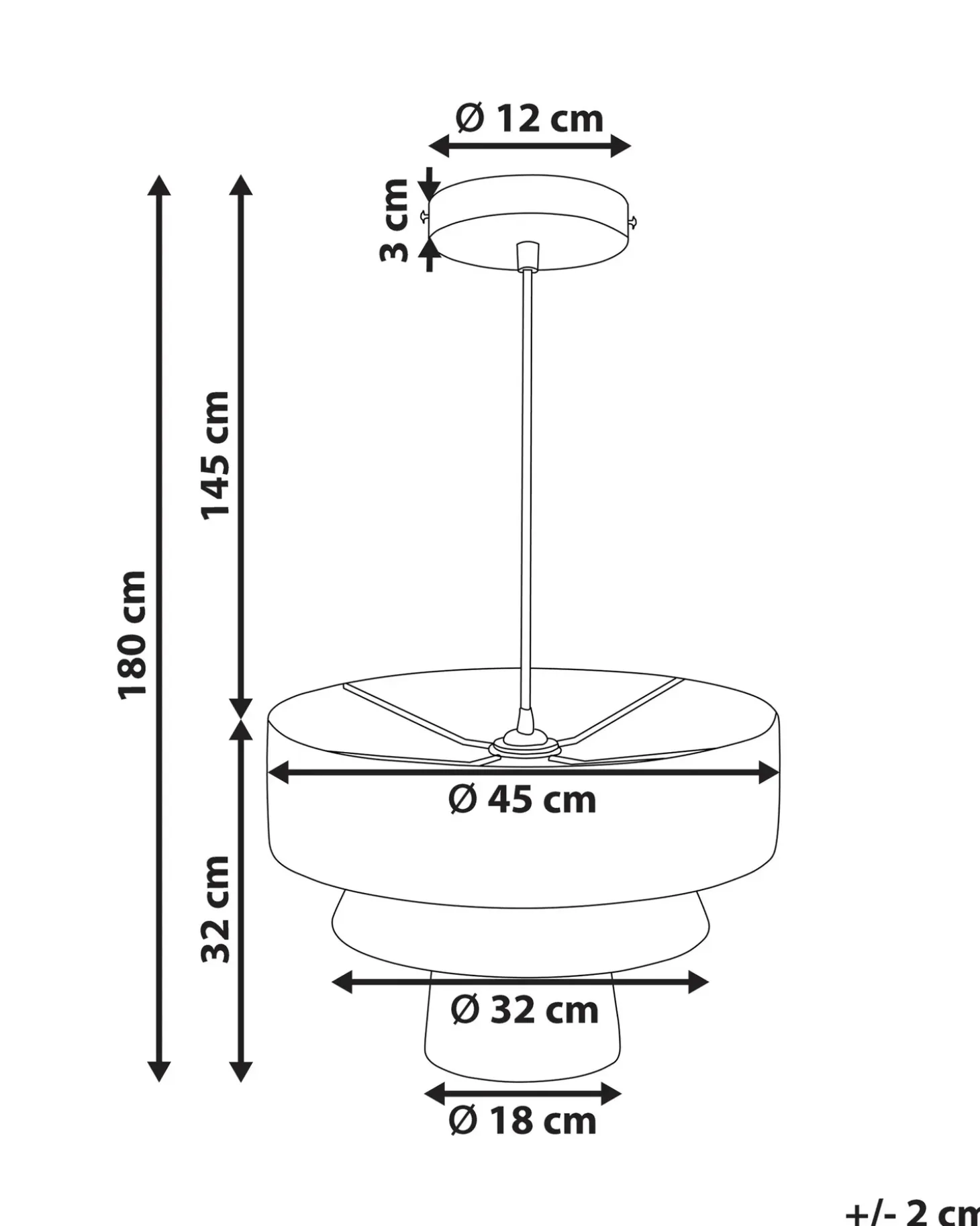 Loftlampe CHAMBO Papir Naturlig