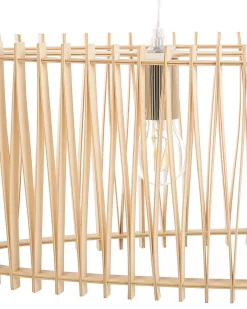 Loftlampe CHARI Lysebrun