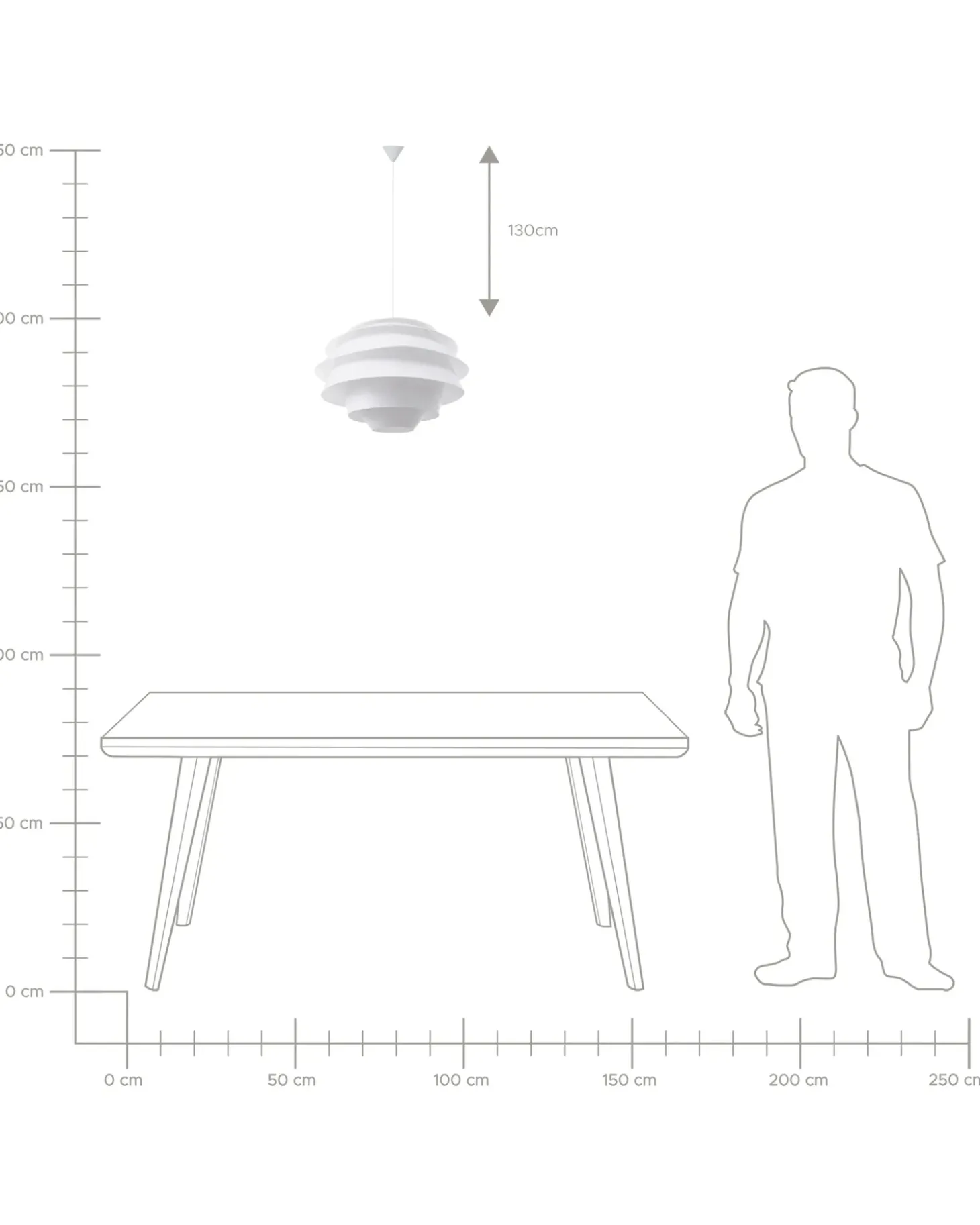 Loftlampe CONGO Hvid