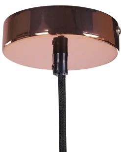 Loftlampe CURONE Glas Kobber
