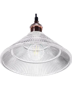 Loftlampe CURONE Glas Kobber