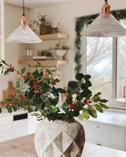 Loftlampe CURONE Glas Kobber