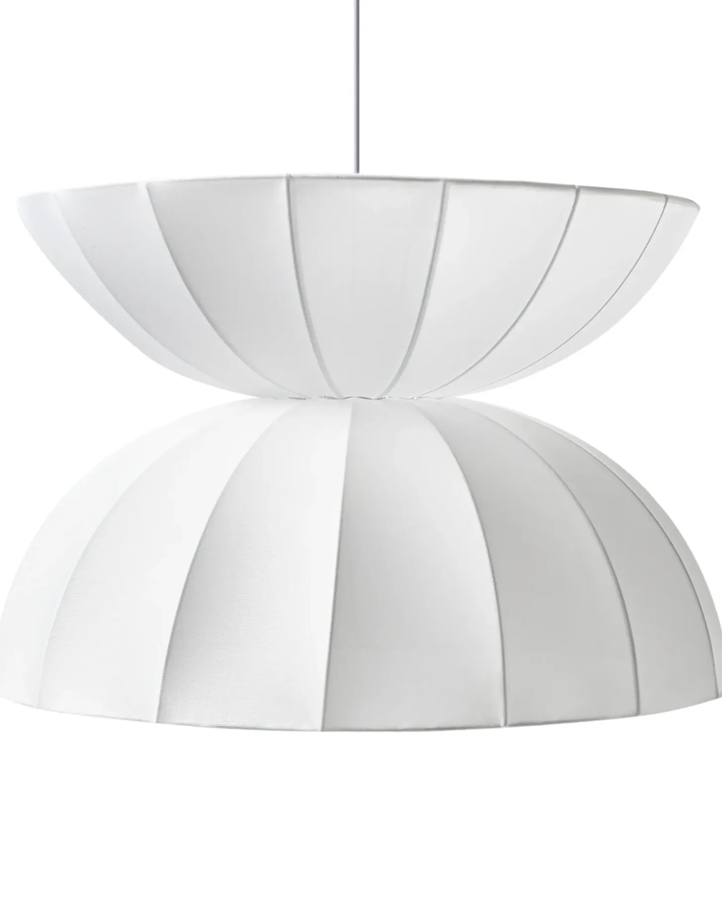 Loftlampe DEBONS Kunstsilke Hvid