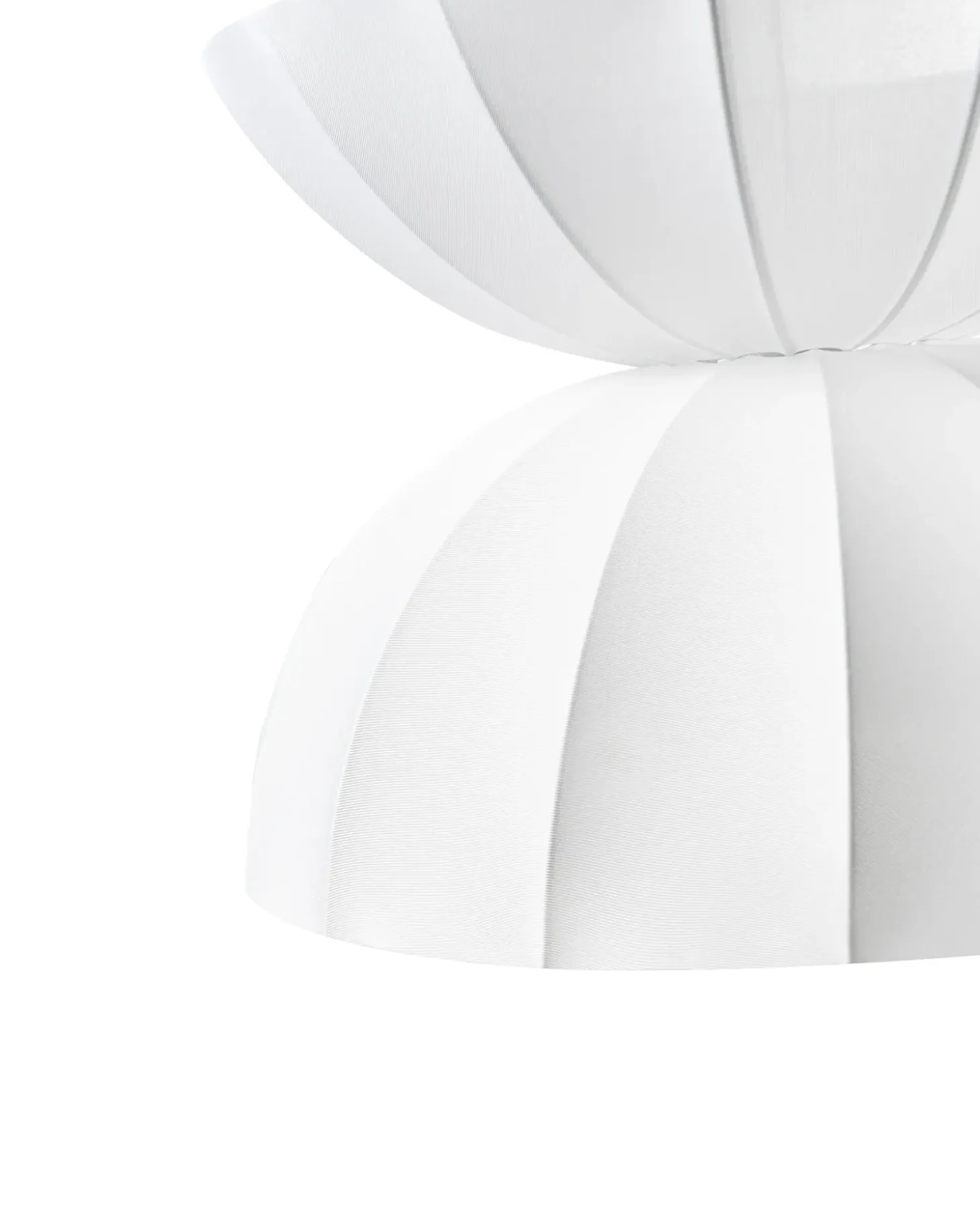 Loftlampe DEBONS Kunstsilke Hvid