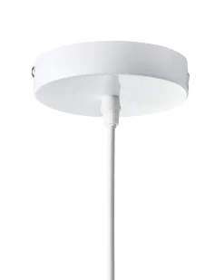 Loftlampe DEBONS Kunstsilke Hvid