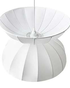 Loftlampe DEBONS Kunstsilke Hvid
